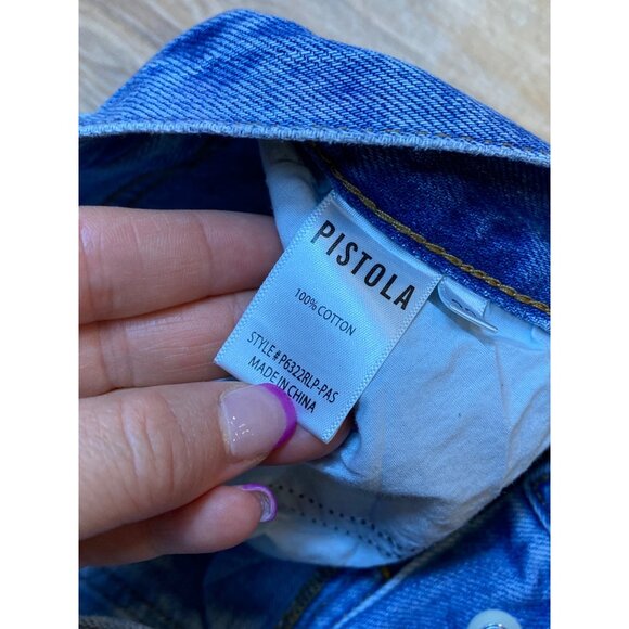 Pistola Womens Distressed Light Wash Denim Jeans Size 29‎ - Picture 3 of 8